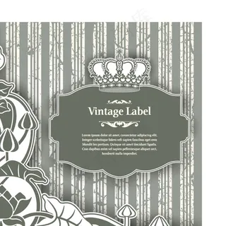 精美复古花纹边框矢量素材