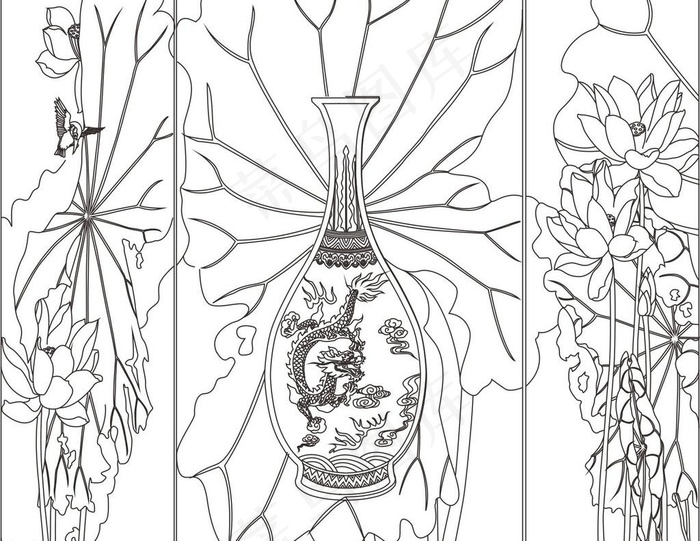 艺术玻璃图案图片