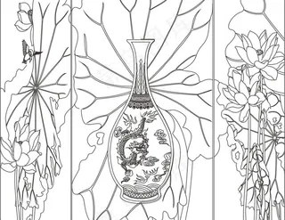 艺术玻璃图案图片