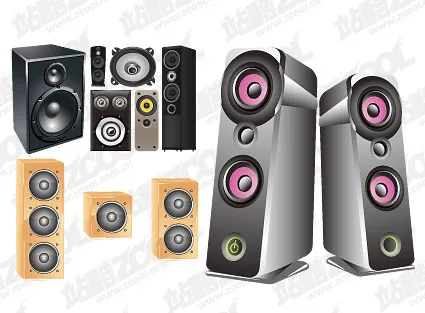 各种扬声器矢量素材