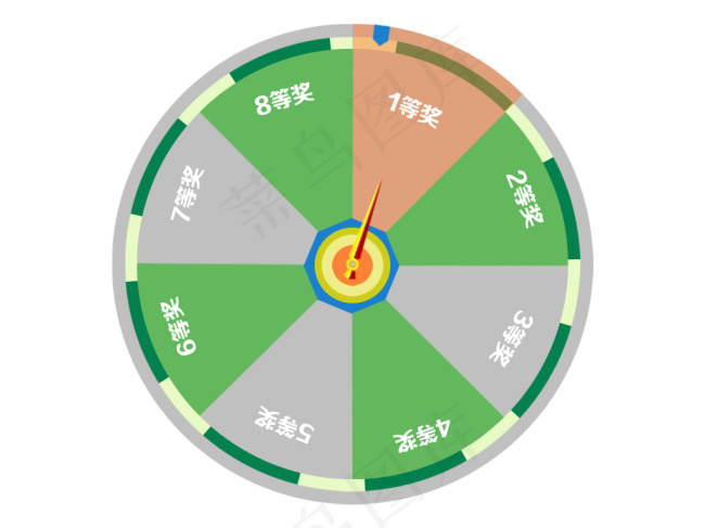 抽检转盘psd模版下载