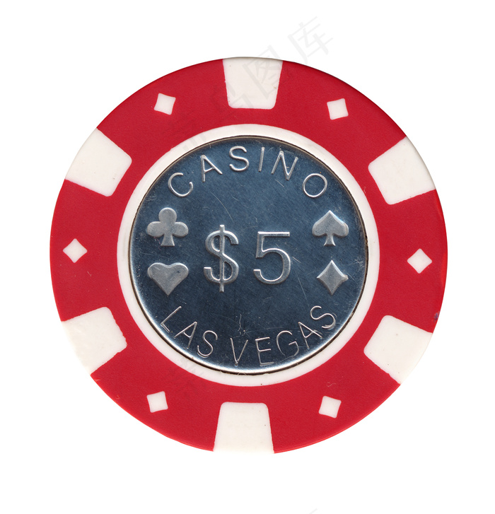 赌博筹码（与裁剪路径从背景中分离出...