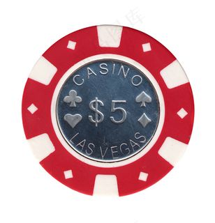 赌博筹码（与裁剪路径从背景中分离出...