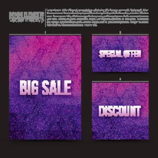 炫彩几何背景卡片