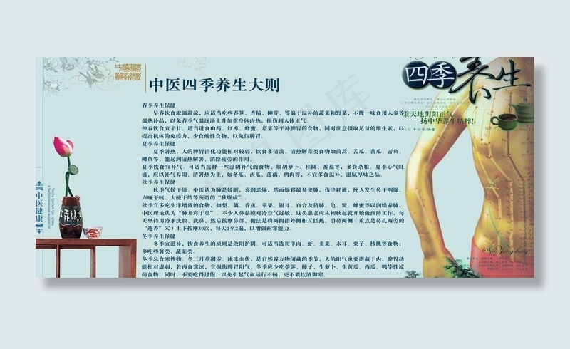 养生展板图片