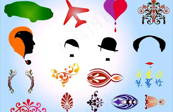 各种底纹素材图片cdr矢量模版下载