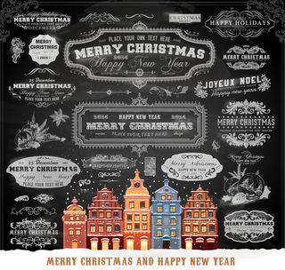 精美手绘建筑矢量素材免费下载