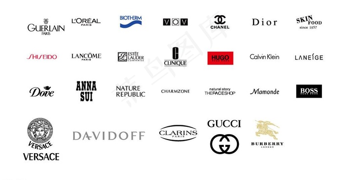 知名化妆品logo图片