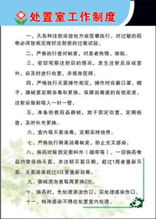 处置室工作制度