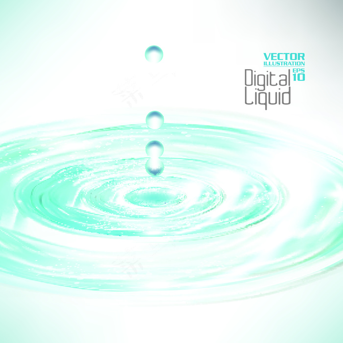 液体水纹矢量素材图
