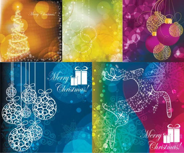 梦幻圣诞节背景矢量素材eps,ai矢量模版下载