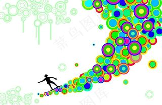 圆圈创意海报图片