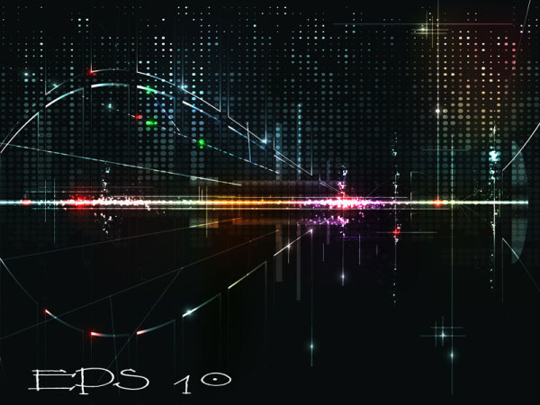 璀璨的炫光特效02——矢量素材