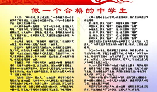 做一个合格的中学生图片