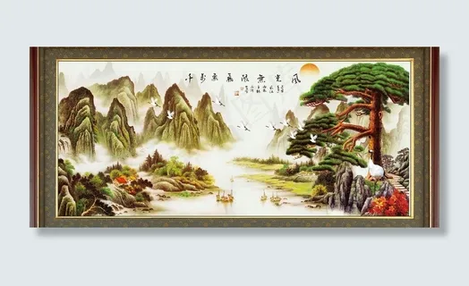 巨幅山水画图片