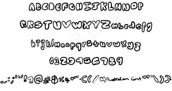 活泼的澳洲字体