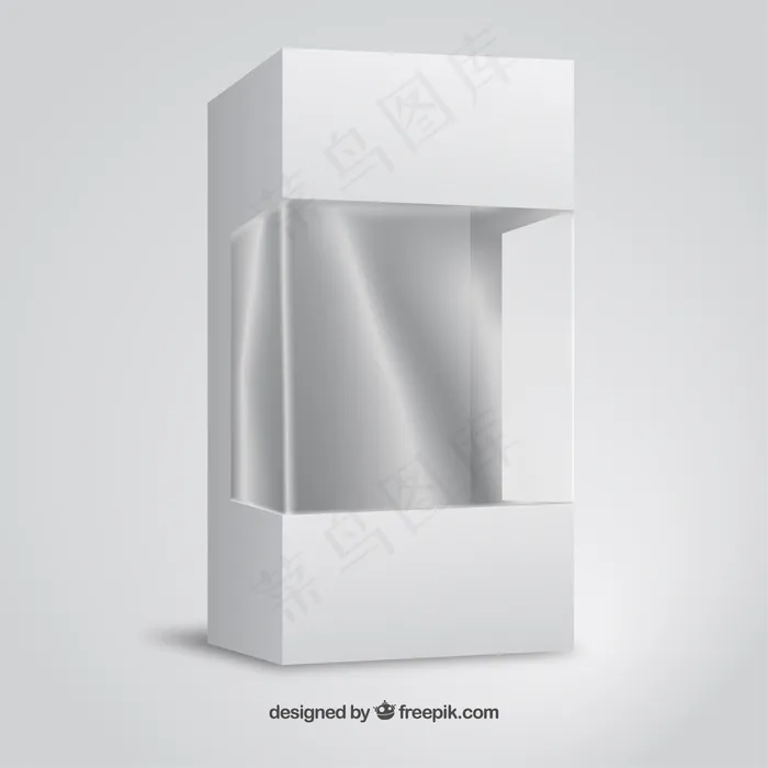 纸箱和塑料包装模型ai矢量模版下载