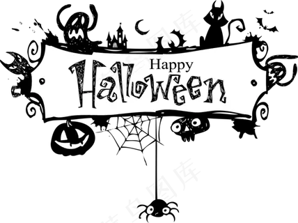 感恩节欧式花纹矢量素材唯美花边