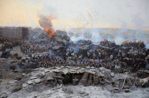 战争油画图片