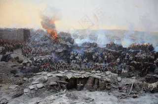 战争油画图片