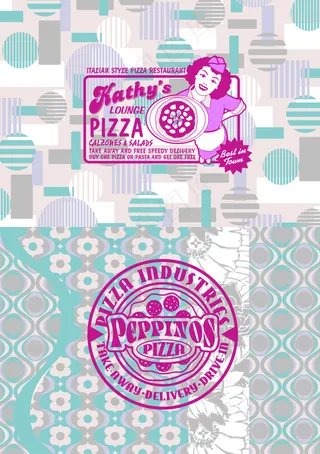 徽章抽象花纹服装背景