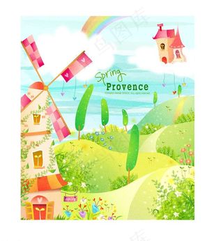 幼儿园墙画图片