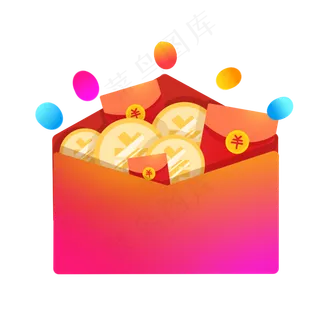 电商促销大红包,免抠元素