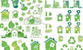 绿色生态设计图标矢量素材