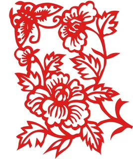 牡丹花剪纸图片 牡丹花剪纸图片
