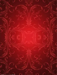 高档欧式花纹红底图片