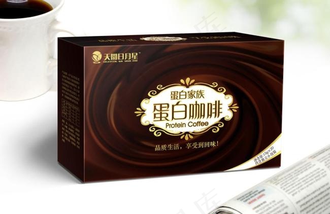 蛋白咖啡包装ai