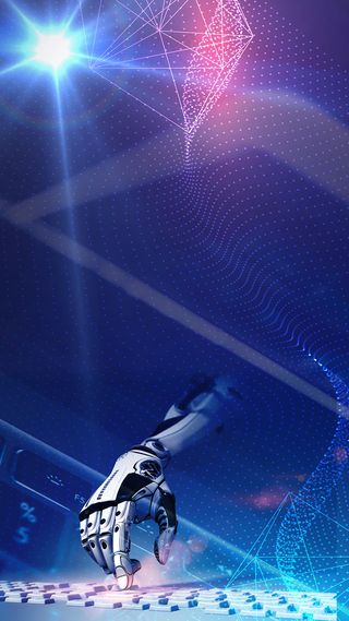 酷炫科技感海报背景