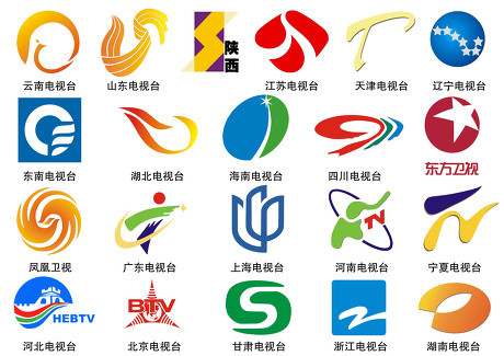 21个电视台台标ps素材