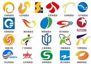 21个电视台台标ps素材