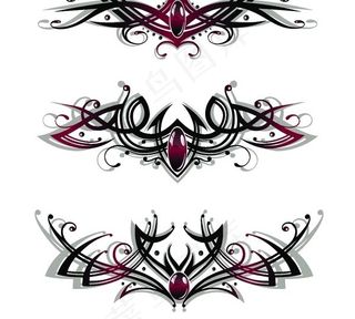 幻彩装饰花纹矢量素材