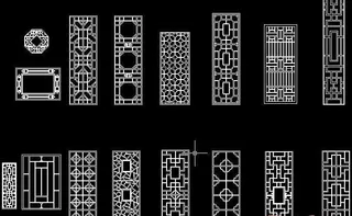 CAD常用窗花类模块