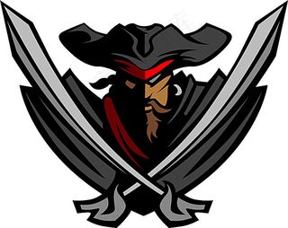 卡通海盗印花图案