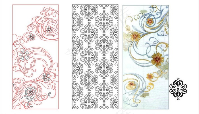 欧式花纹图片