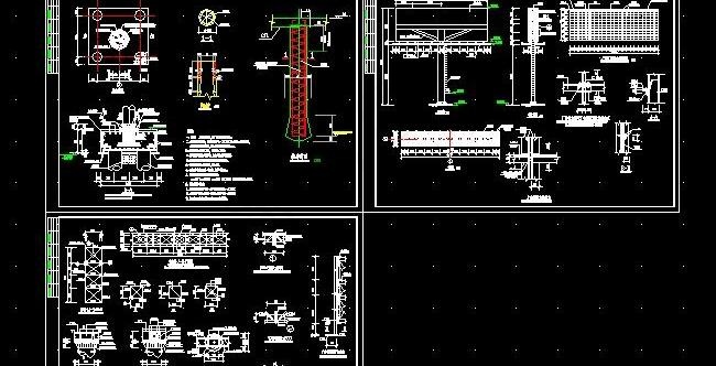 广告牌钢结构设计图