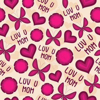 母亲节庆祝活动的无缝模式