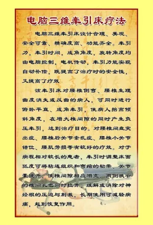 电脑三维牵引床疗法图片