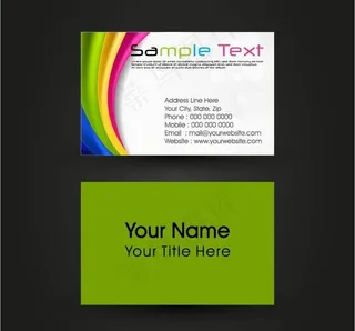 个性简约名片图片