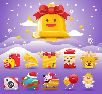 圣诞节节日素材04——矢量素材