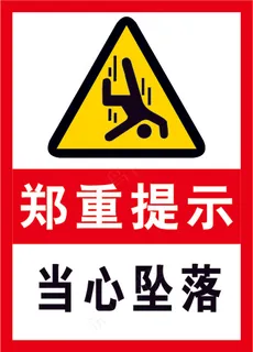 07当心坠落海报警示标志 07当心坠落海报警示标志