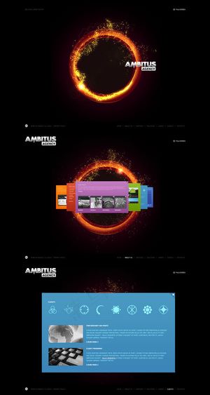 超酷的设计公司全flash xml...