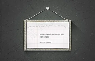 陆框挂牌模板创意设计psd