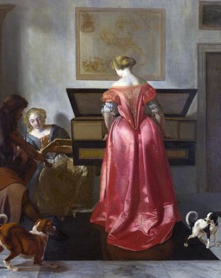 欧式古典人物油画图片