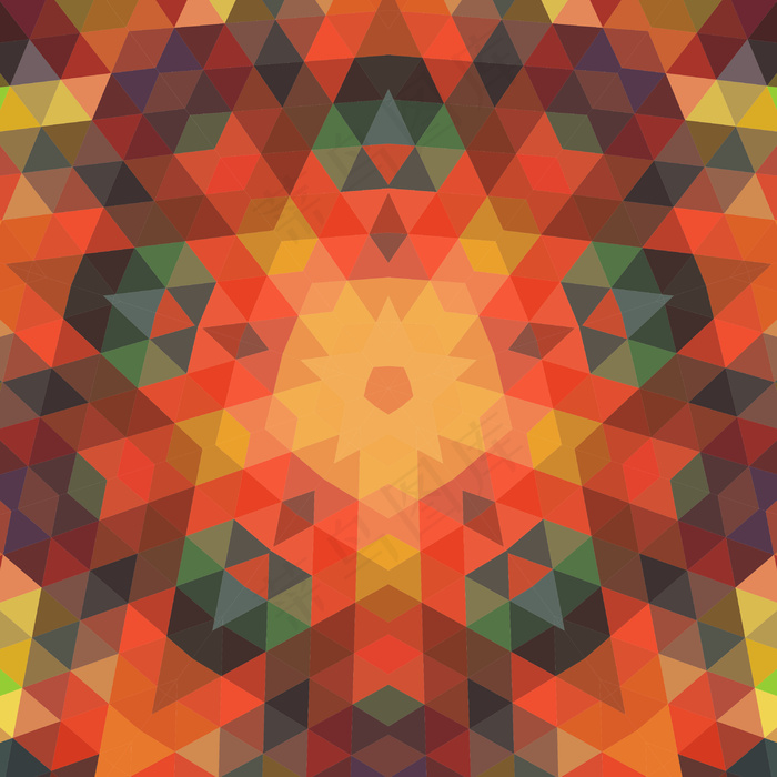 为你的文字复古三角背景的地方几何形...