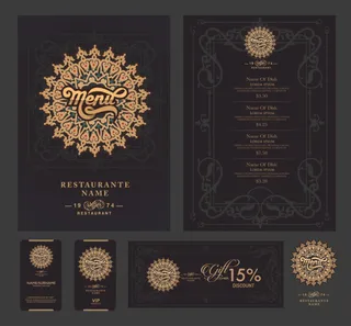 复古质感酒店VI模板