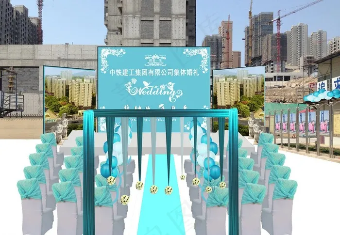 婚礼现场效果图图片